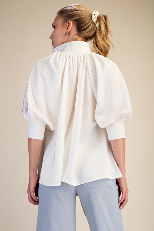 Timeless Charm Puff Sleeve Top