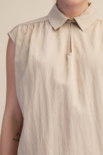 Effortless Elegance Keyhole Blouse
