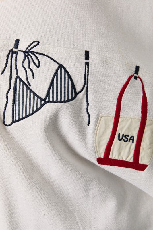Americana Beach Babe Sweatshirt