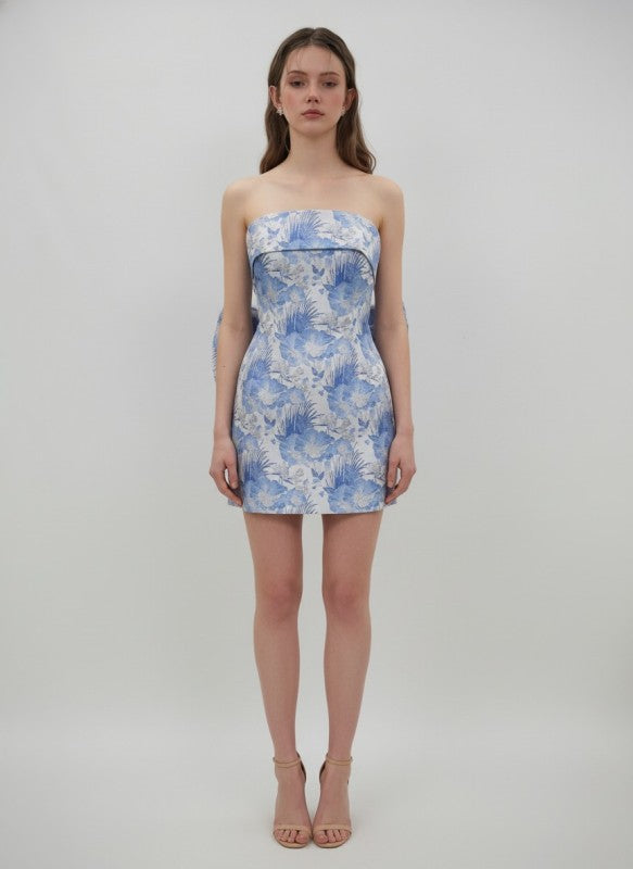 Blossom Jacquard Mini Dress