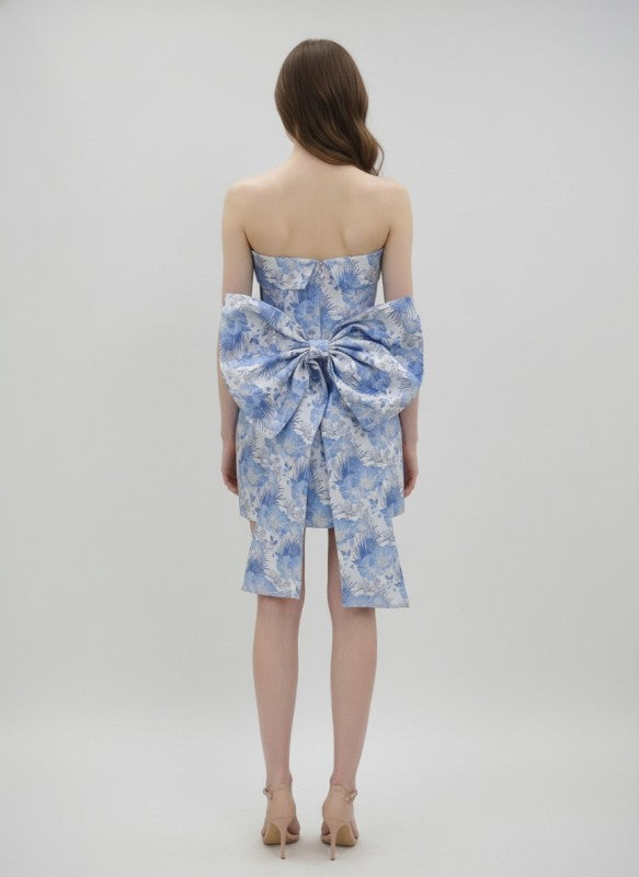 Blossom Jacquard Mini Dress