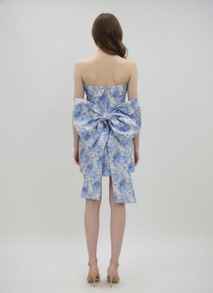 Blossom Jacquard Mini Dress