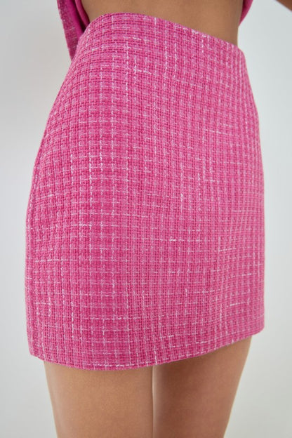 Elle Woods Tweed Mini Skirt