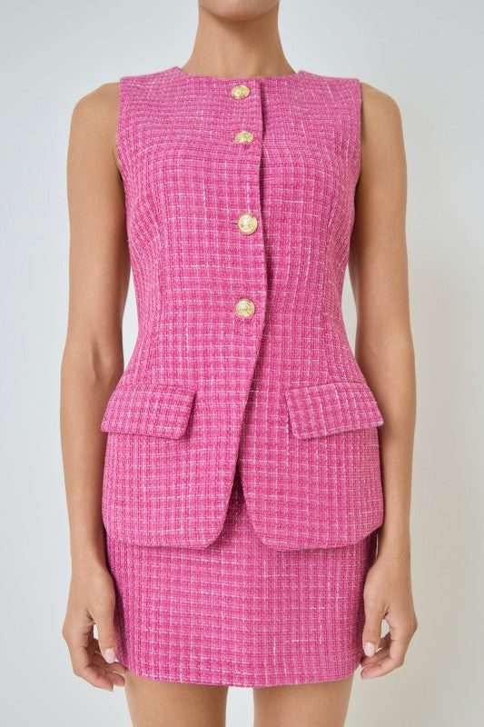 Elle Woods Tweed Vest
