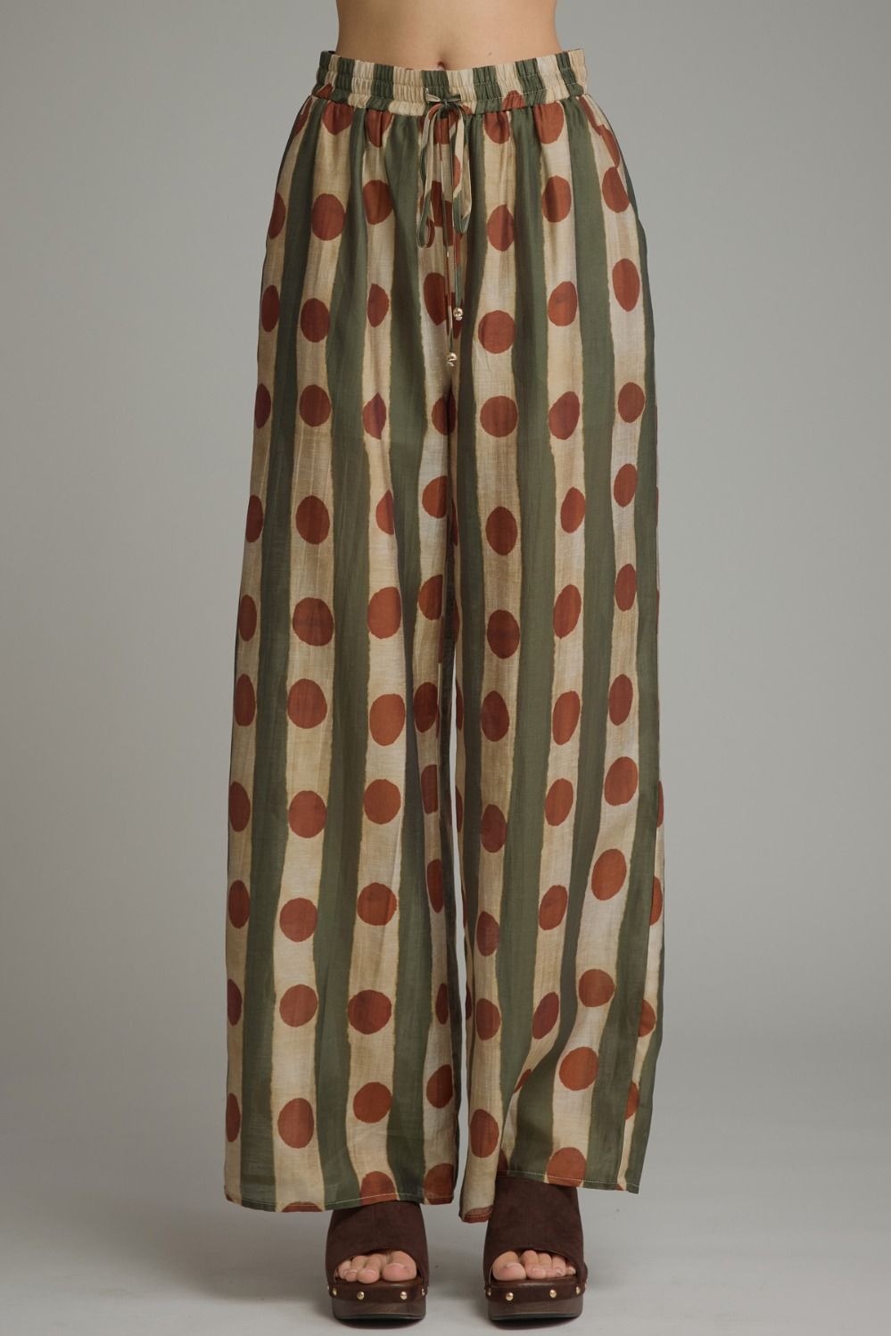 Dot to Dot Wide Leg Pants