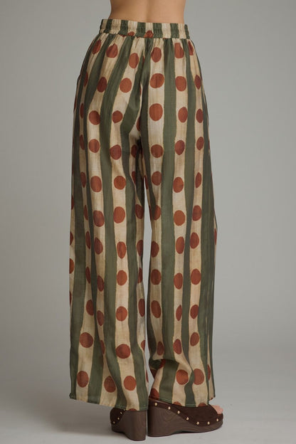 Dot to Dot Wide Leg Pants