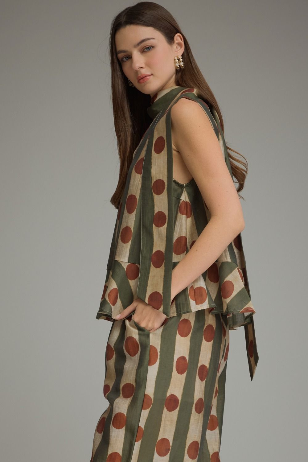 Dot to Dot Scarf Top