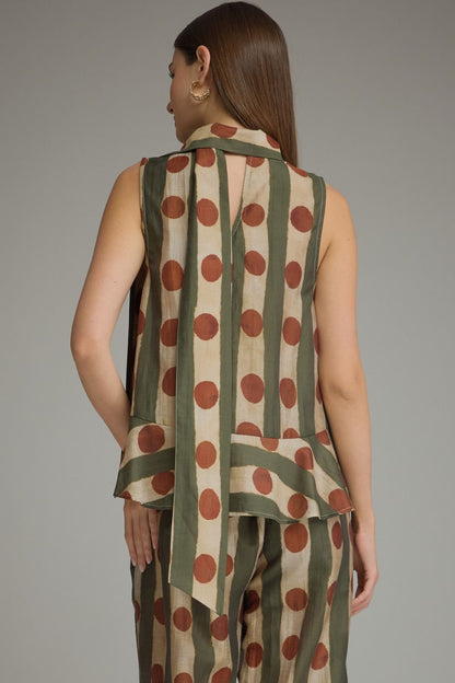 Dot to Dot Scarf Top