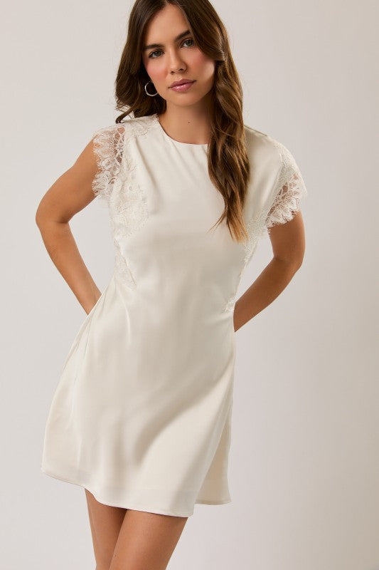 Soft Elegance Lace Mini Dress