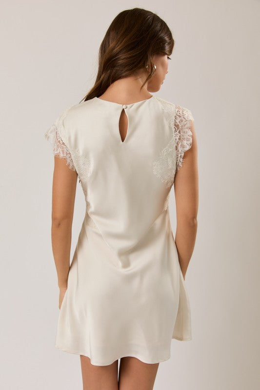 Soft Elegance Lace Mini Dress