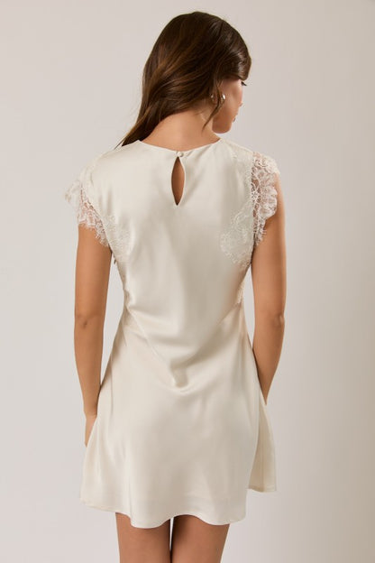 Soft Elegance Lace Mini Dress