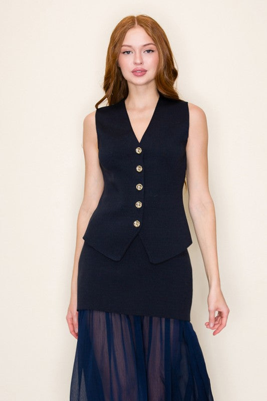 Midnight Harbor Knit Top