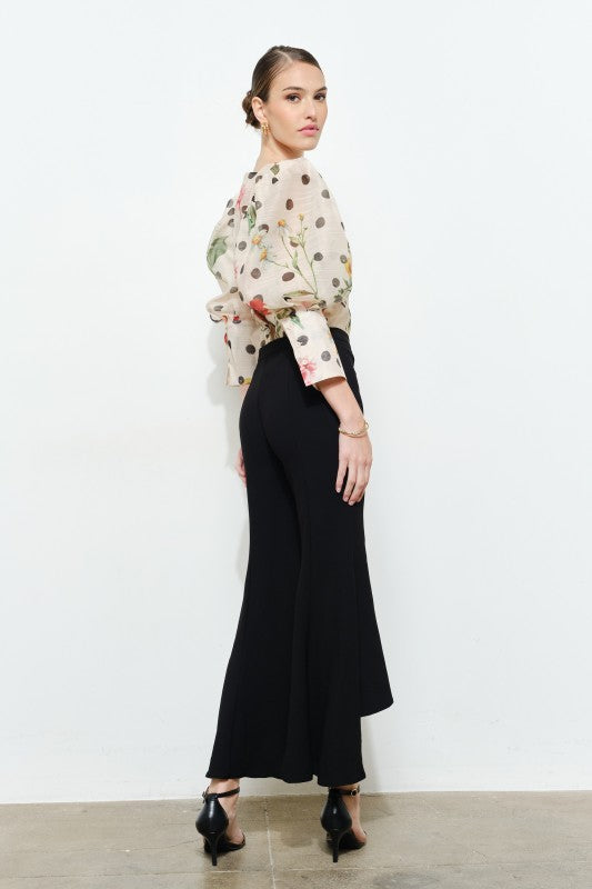 Garden Party Polka Dot Blouse