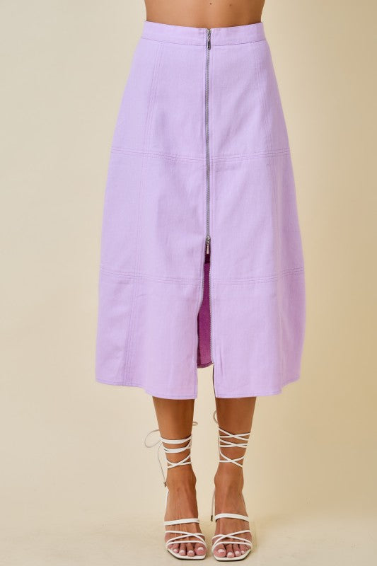 Portofino Stitch Denim Skirt
