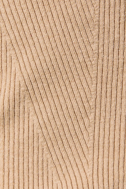 Cross Back Ribbed Sweater Tank
