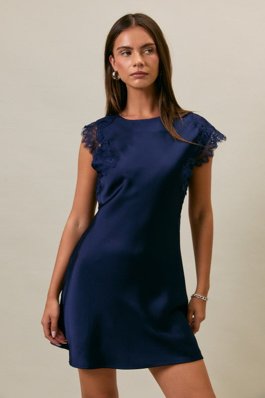 Soft Elegance Lace Mini Dress