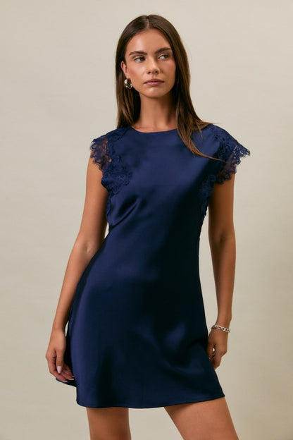 Soft Elegance Lace Mini Dress