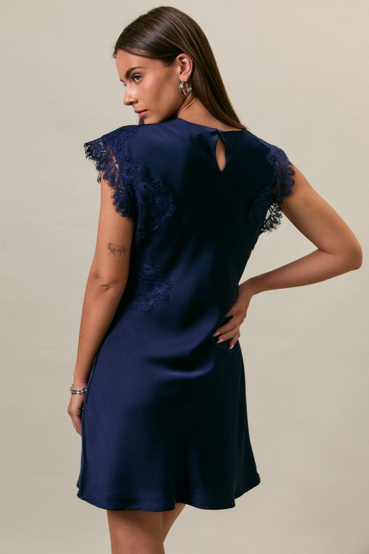 Soft Elegance Lace Mini Dress