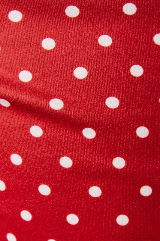 Off Duty Polka Dot Top