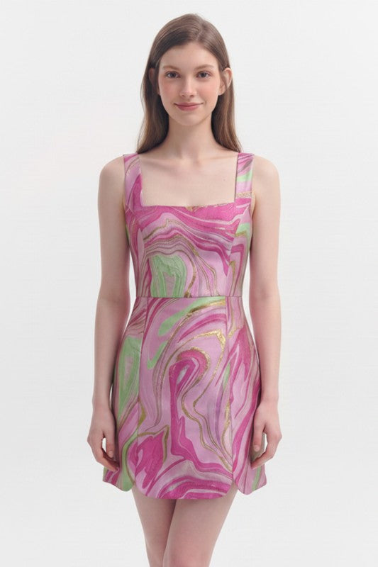 Emerald City Marble Mini Dress