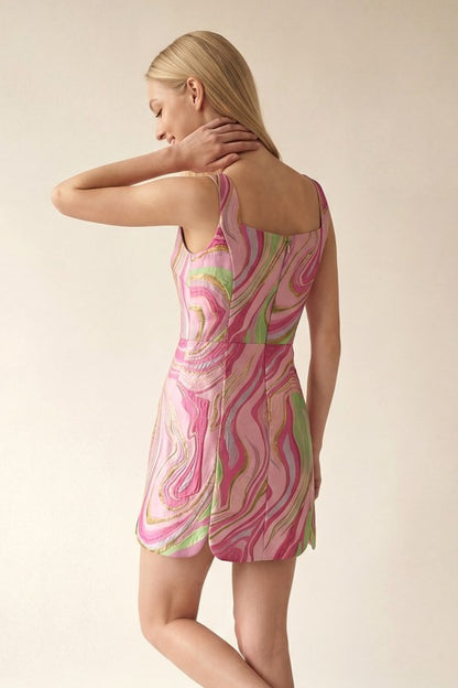 Emerald City Marble Mini Dress