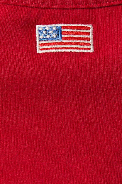 American flag halter Neck Open Back top