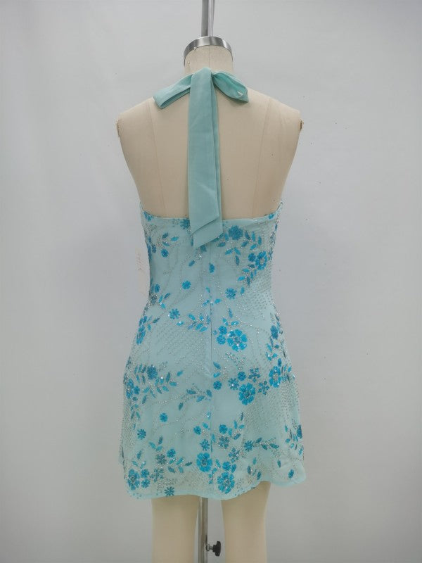 Crystal Petal Mini Dress
