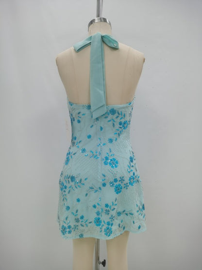 Crystal Petal Mini Dress