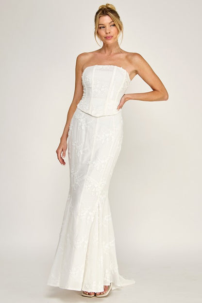 Eternal Romance Corset Maxi Set