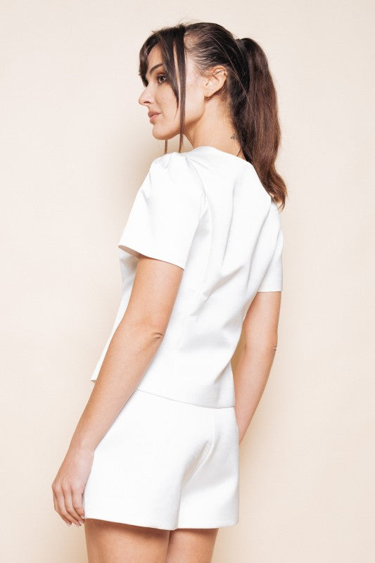 Effortless Elegance Button Front Top