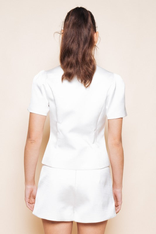 Effortless Elegance Button Front Top