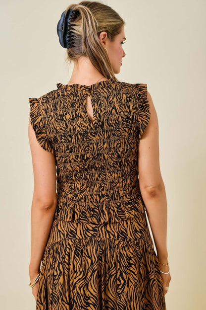 Ruffle & Roar Smocked Top