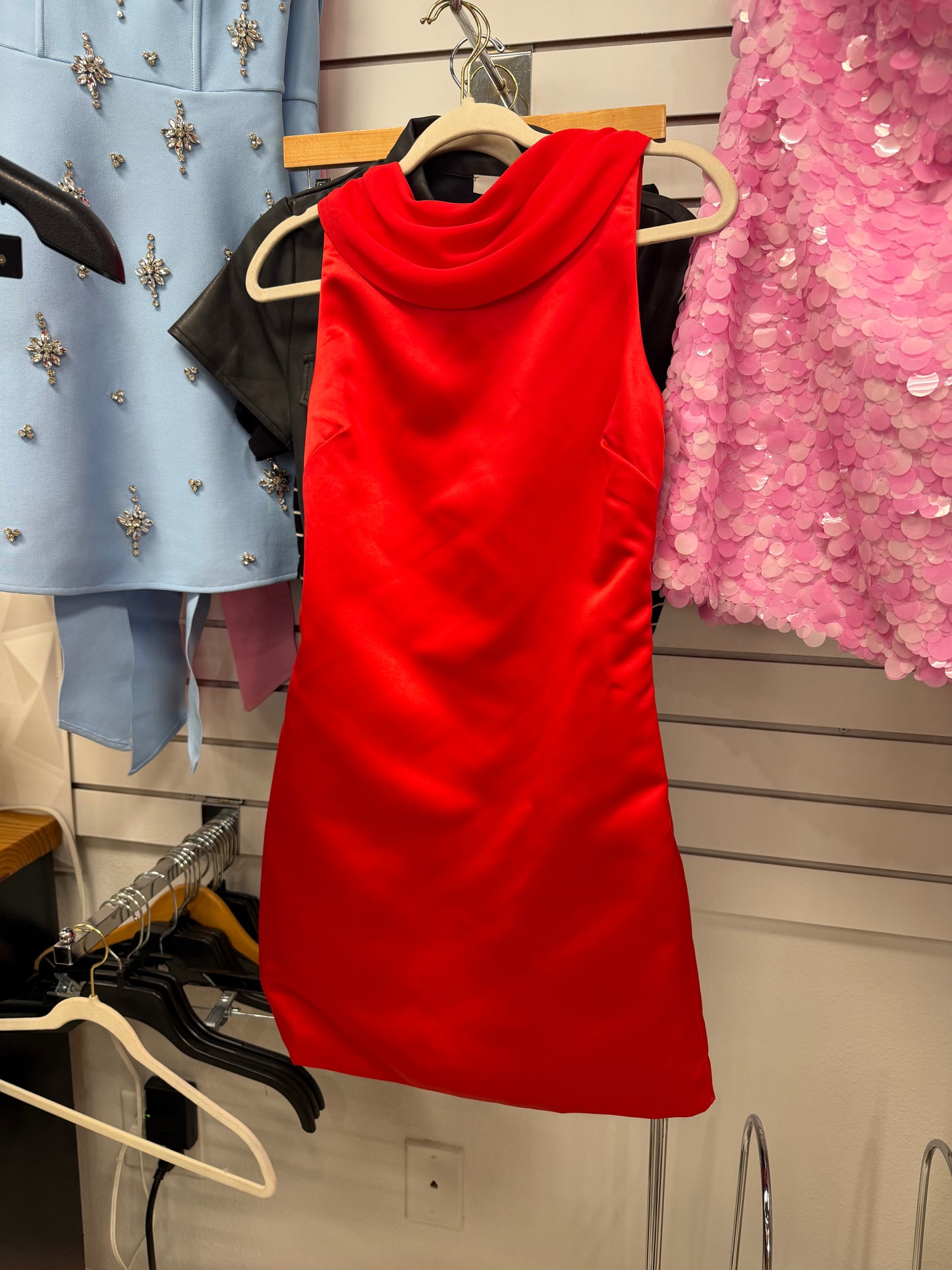 Firelight Cowl Back Dress