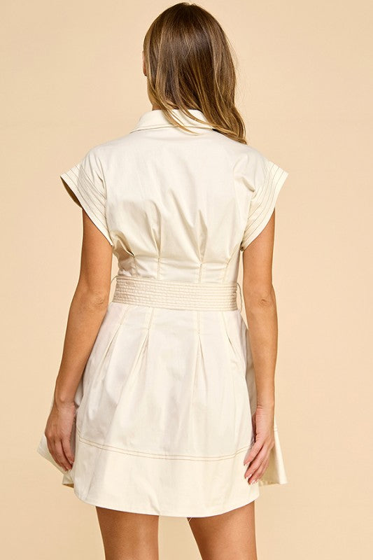 Tailored Charm Mini Dress