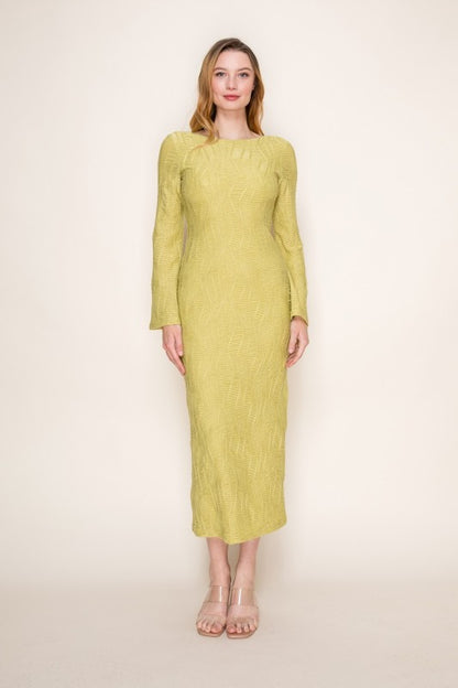 Everyday Beauty Textured Knit Sweater Dress