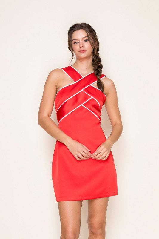 Cross My Heart Mini Dress