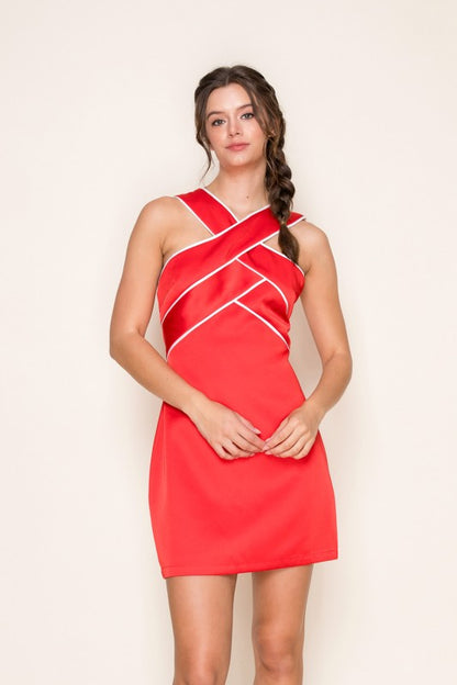 Cross My Heart Mini Dress