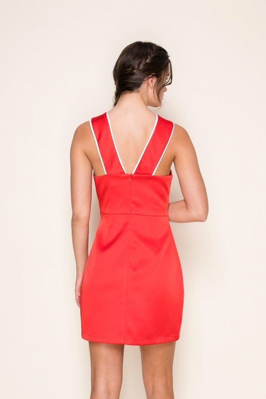 Cross My Heart Mini Dress