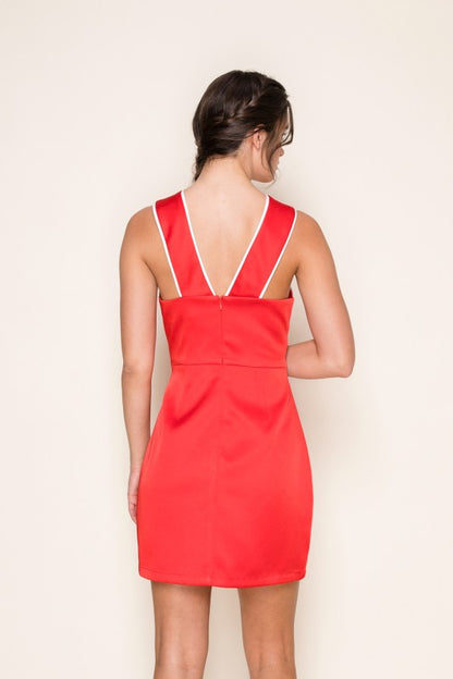 Cross My Heart Mini Dress