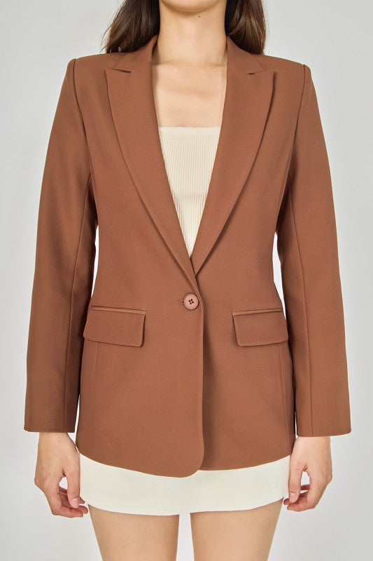 Marsy Single-Breasted Suit Jacket