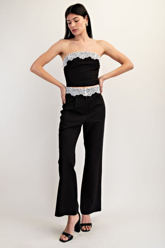 Lace Affair Strapless Top