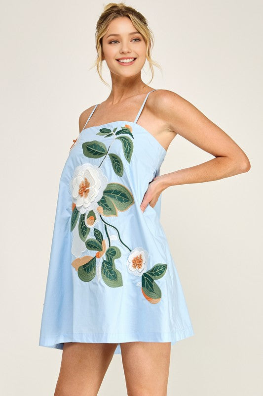 Blooming Beauty 3D Floral Mini Dress