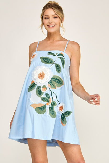 Blooming Beauty 3D Floral Mini Dress