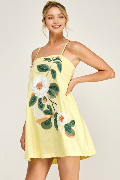 Blooming Beauty 3D Floral Mini Dress