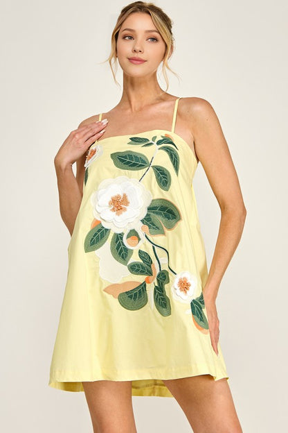 Blooming Beauty 3D Floral Mini Dress