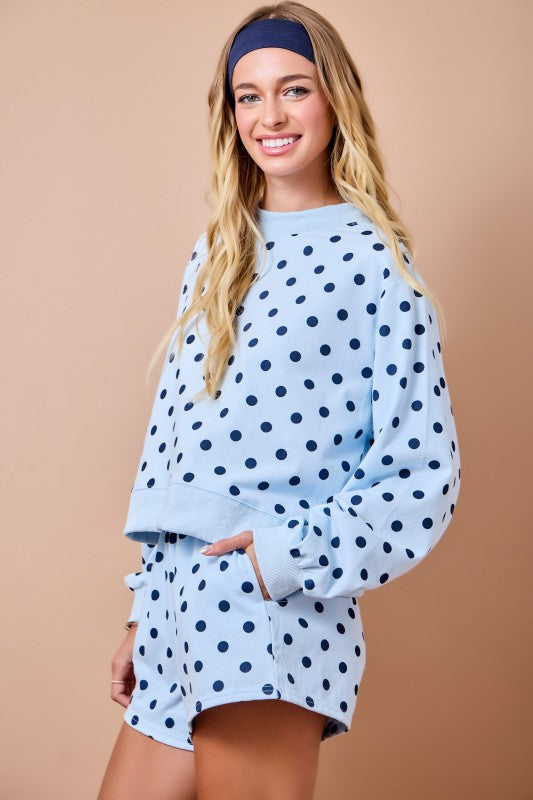 Cozy Dot Days Sweatshirt