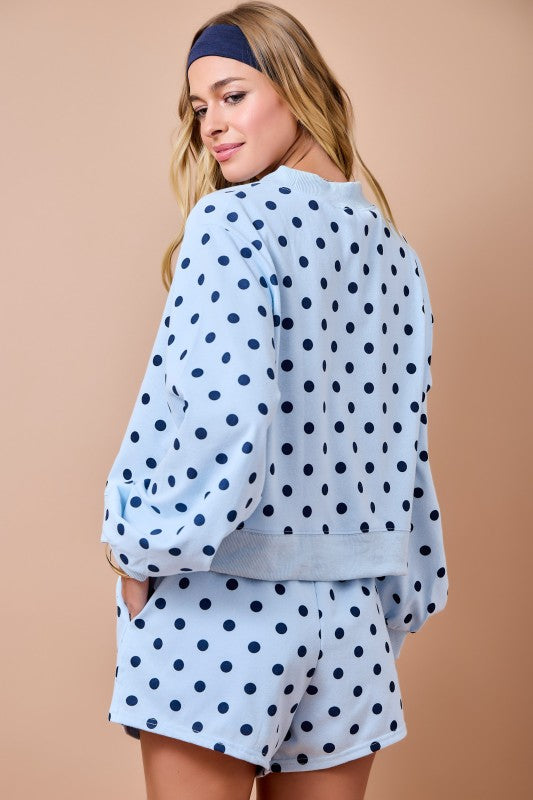 Cozy Dot Days Sweatshirt