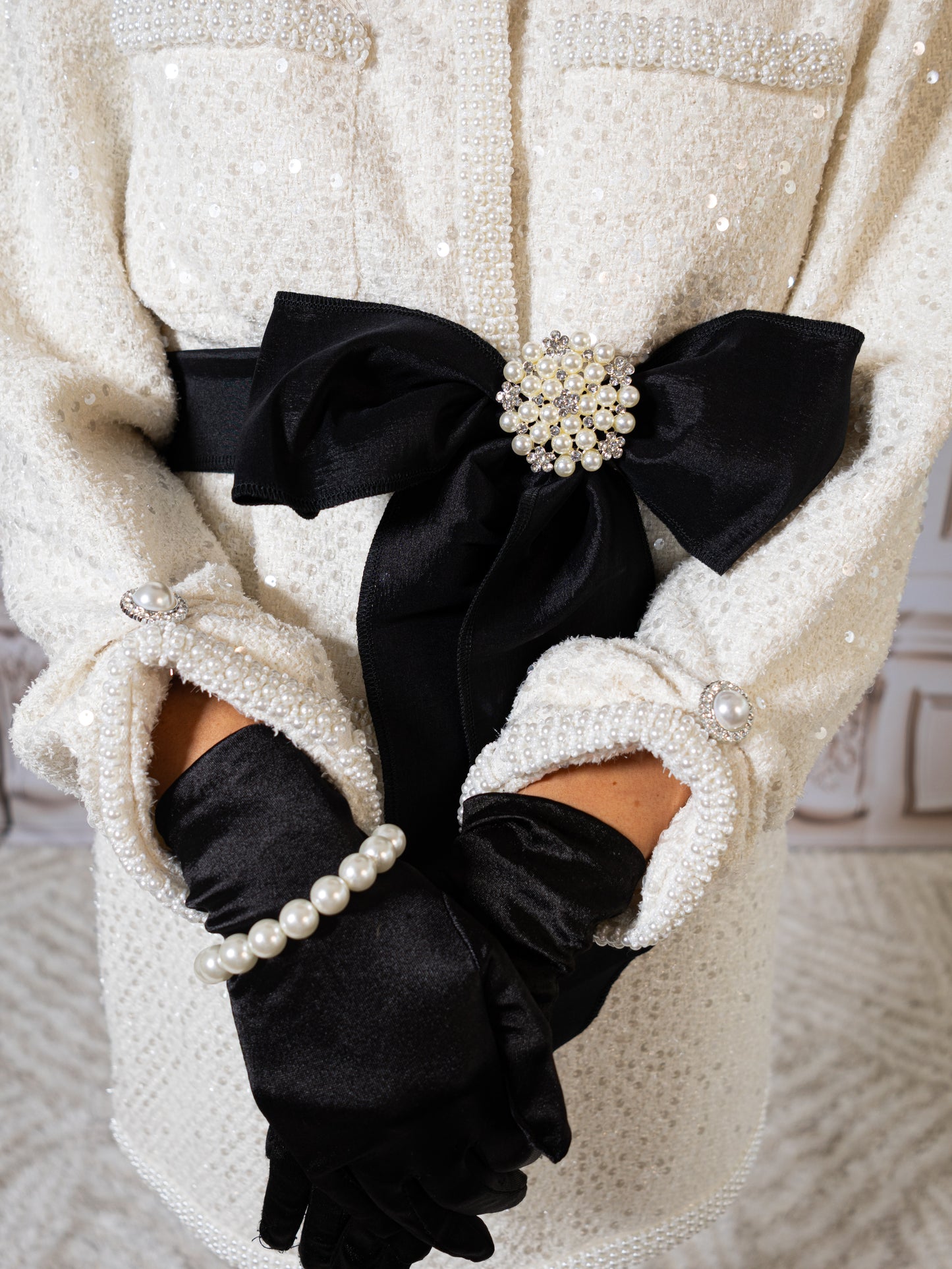 The Pearl Grace Sequin Tweed Set