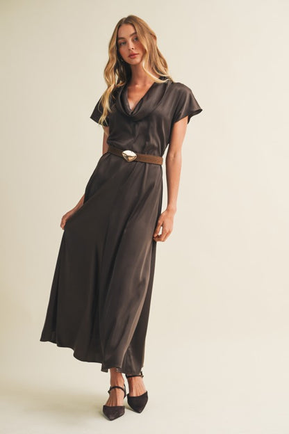 Satin Serenity Maxi Dress