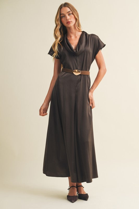 Satin Serenity Maxi Dress
